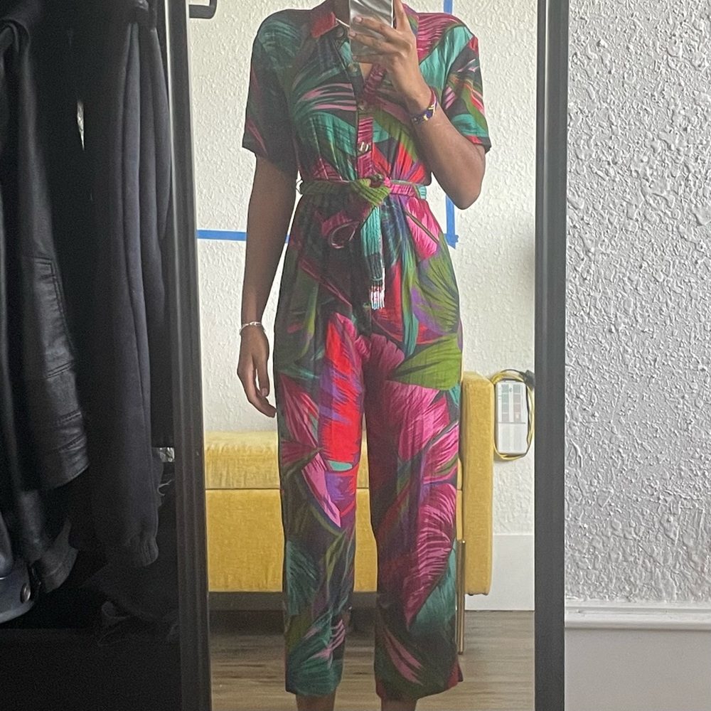 midnight leaves farm rio jumpsuit